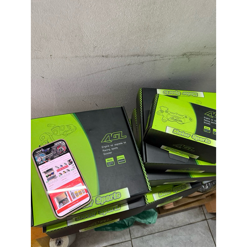 Heo dầu AGL 2pis CNC chính hãng cho xe điện