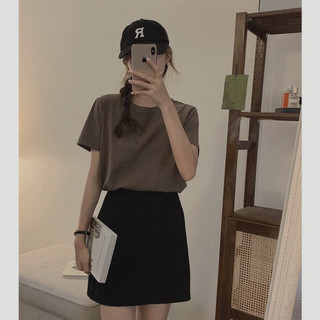 (Aheun.studio )Áo thun nữ baby tee, áo thun trơn cotton 100% BASIC TEE