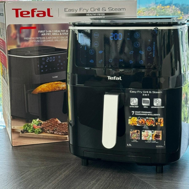 Nồi chiên không dầu Tefal 3in1 Easy Fry Grill & Steam FW201815 kèm hấp