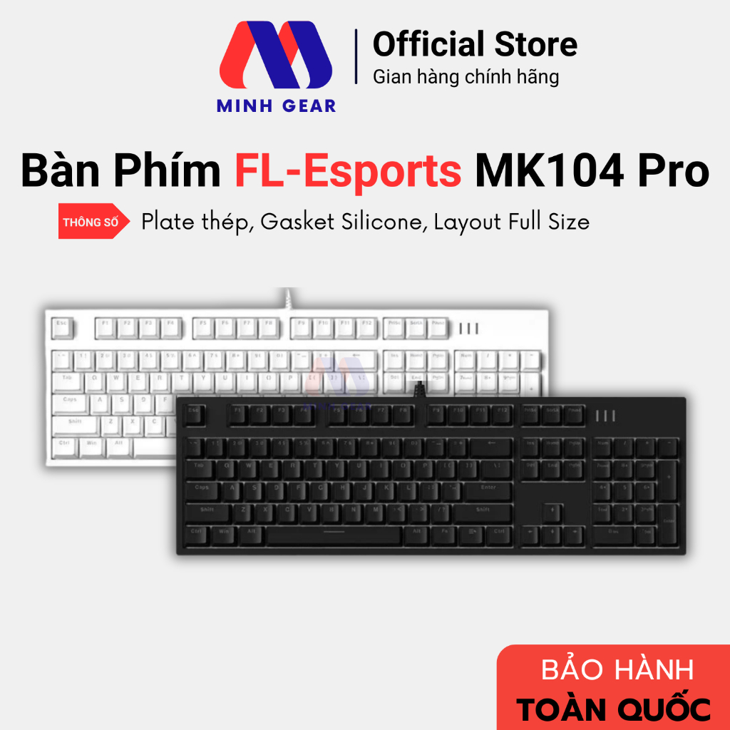 MK104 Pro - Bàn phím cơ FL-Esports MK104 Pro Led RGB (Hàng Chính Hãng)