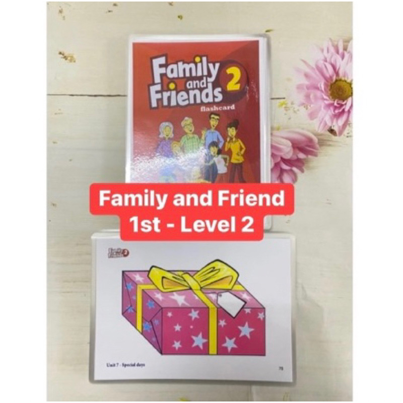 Flashcards Family and friends 2- phiên bản 1st- 156 thẻ ép plastic