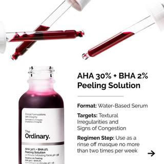 The Ordinary Peeling Solution AHA 30% + BHA 2% tẩy da 30ml