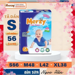 Bỉm Merzy, Tã dán MERZY S56/M48/L42/XL38, Tã dán trẻ em Merzy siêu thấm, chống hăm #merzy #bỉm merzy #tã merzy #bonny