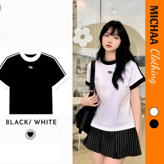 Áo Thun Kiểu Nữ Baby Tee In Chữ B Michaa Ôm Body, Áo Thun Kiểu Sexy Chất Thun Borip Thời Trang ADD05