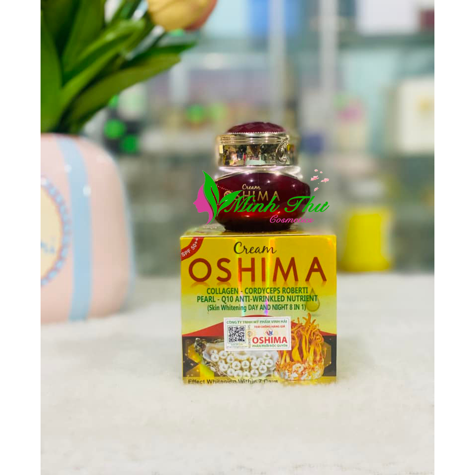 Kem Oshima Ngọc Trai Đông Trùng 8in1- Dưỡng Da Cao Cấp Nhật Bản