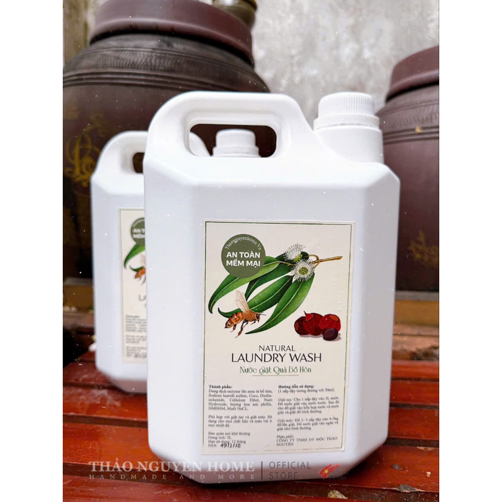 Nước giặt quả bồ hòn Thảo Nguyên Home ( Soapnut Laundry Liquid )