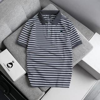 Áo Polo Nam UMA Họa Tiết Kẻ Ngang Chất Liệu Vải Cotton Pique Mát Lịm Kiểu Dáng Trẻ Trung SPA60