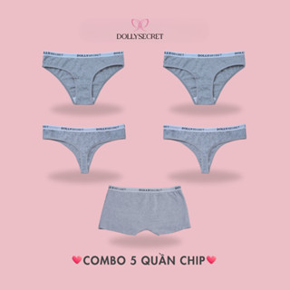  COMBO 5 quần lót nữ DOLLY SECRET chất liệu cotton mềm mại kháng khuẩn H05 