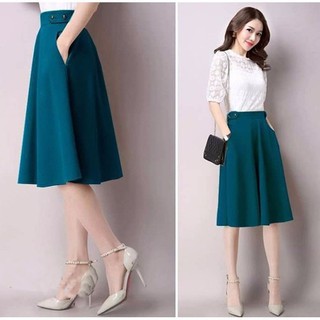 *❣️FREESHIP❣️Chân Váy Phối Nút Nana chất tuyết mưa có túi thiết kế tinh tế
