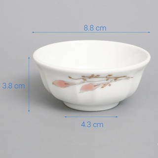 Bát Tương, Đĩa chấm Sứ Chuankuo Hoa Lan Hồng 1012 cao cấp
