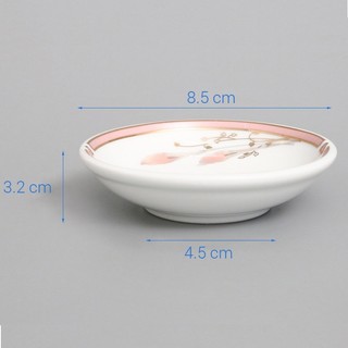 Bát Tương, Đĩa chấm Sứ Chuankuo Hoa Lan Hồng 1012 cao cấp