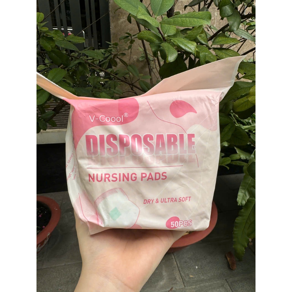 Miếng lót thấm sữa V-coool (túi zip) siêu tiện lợi /50PCS