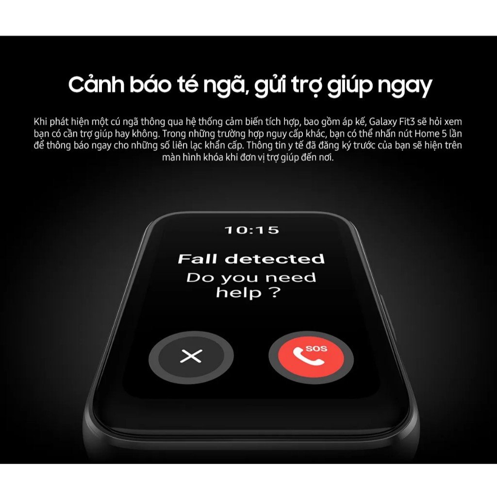 Vòng Tay Thông Minh Samsung Galaxy Fit 3 SM-R390 Màn Hình AMOLED Pin Lâu, Bảo Hành Chính Hãng | BigBuy360 - bigbuy360.vn