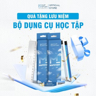  Bộ dụng cụ học tập - Bút chì Thước Tẩy Gọt Bút Mapstudy 