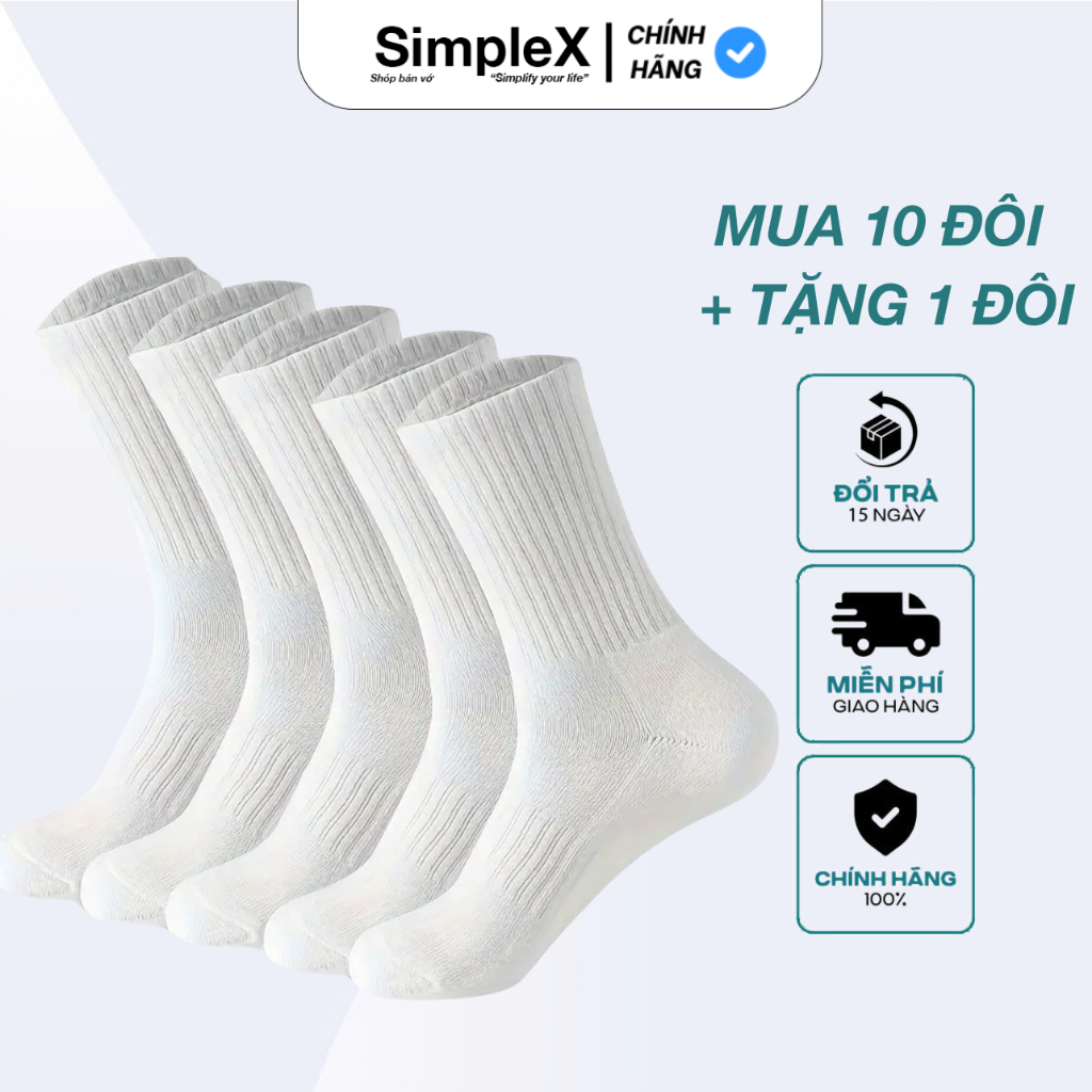 [SimpleX][PREMIUM] Tất Vớ Nam Nữ SimpleX, Cổ Cao, Cổ Trung, Cổ Thấp | SPX/T01