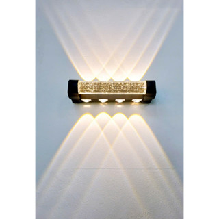 Đèn Hắt Tường Pha lê vỏ nhôm đúc,Đèn tường Cao Cấp ,Hắt tia ngoài trời ,Đèn cầu thang,Đèn Tường