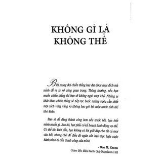 Sách - Không gì là không thể ( First News )