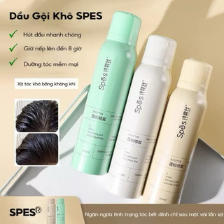  Dầu gội khô SPES chính hãng dạng xịt không bột trắng giúp tóc bồng bềnh suốt 8 giờ 