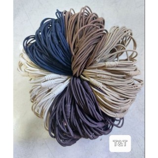 Túi 10 dây thun cột tóc đen (3 vòng/ 4 vòng)