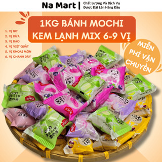1kg Bánh Mochi Kem Lạnh Có 13 Vị: Đậu Nành, Bơ, Xoài, Đào, Khoai Môn...