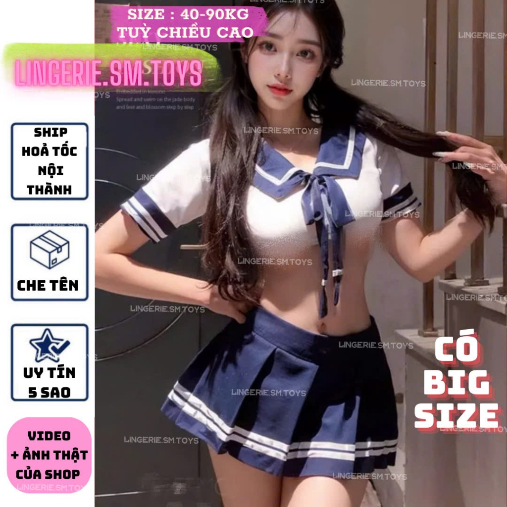 ME1290 CÓ BIGSIZE SET TRANG PHỤC NỮ SINH GỢI CẢM / COSPLAY HỌC SINH / COSPLAY DỄ THƯƠNG SEXY