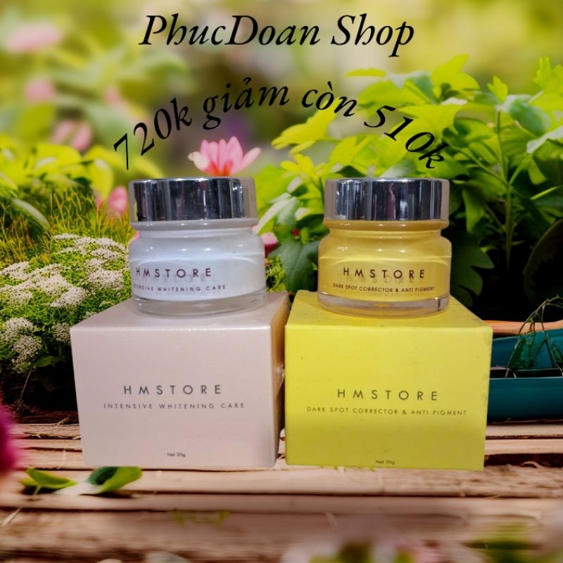 Combo Kem Nám HM và Kem Trắng Hồng HM