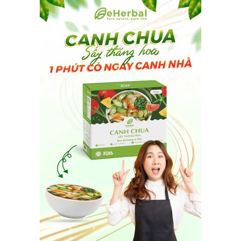 Canh Chua Sấy Thăng Hoa Eherbal (Hộp 6 viên)