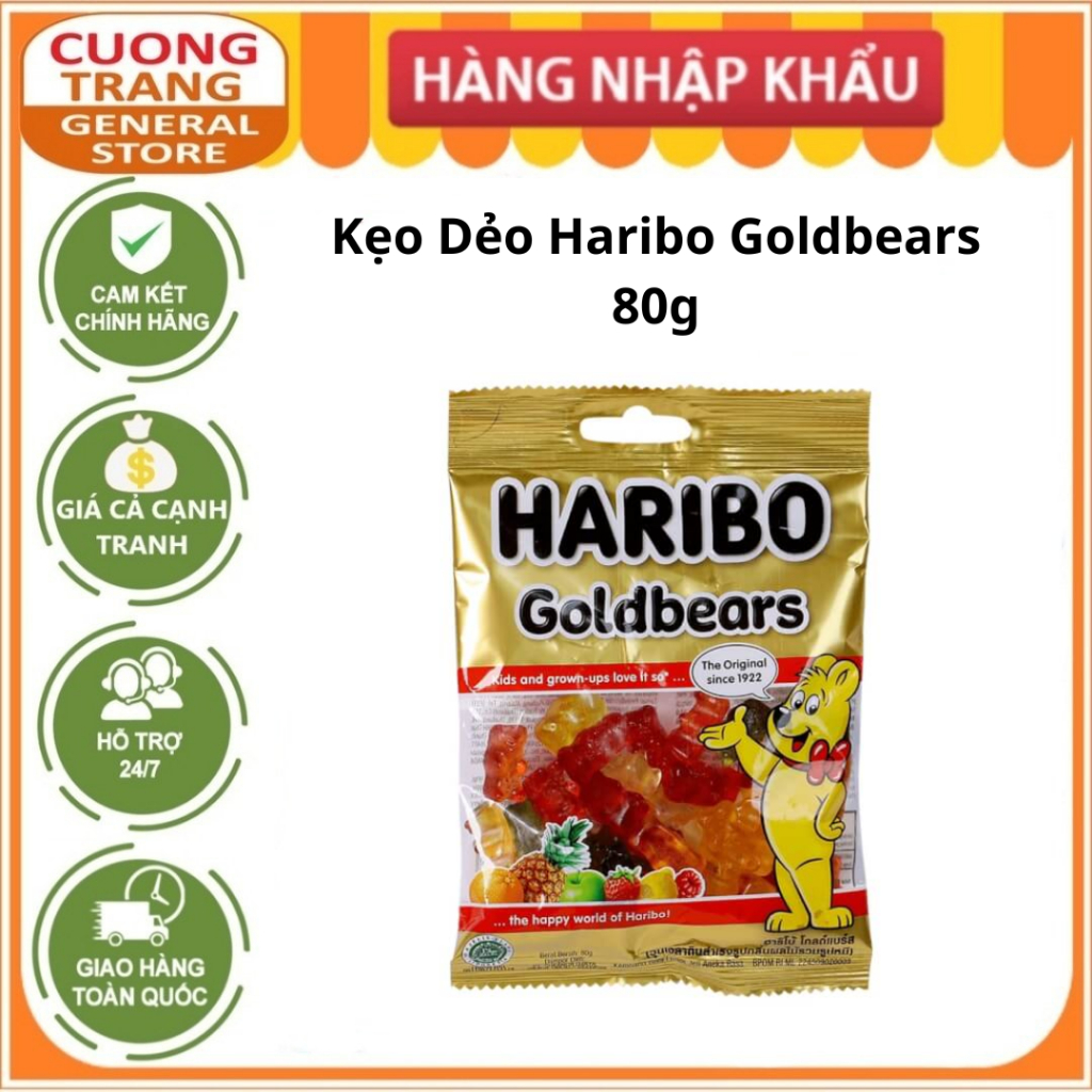 Kẹo Dẻo Haribo Goldbears 80g