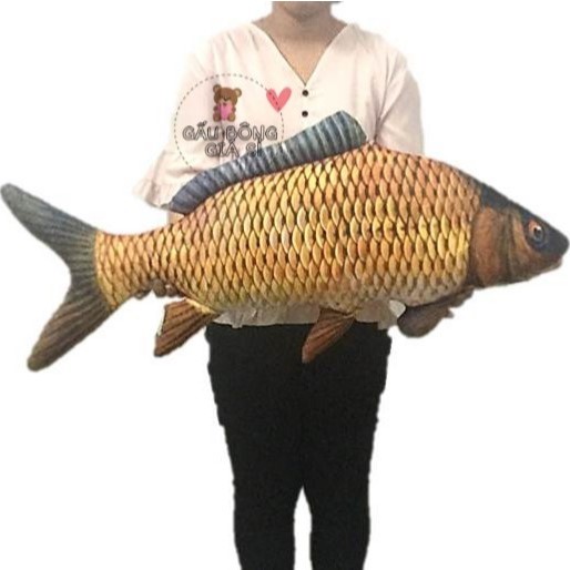 ĐỒ CHƠI CÁ CHÉP NHỒI BÔNG [60cm] GẤU BÔNG CÁ CHÉP VIỆT NAM SẢN XUẤT