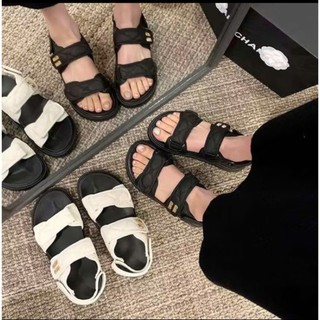 TH.STORE Xăng đan và dép xăng đan đế bằng min trần chỉ 703