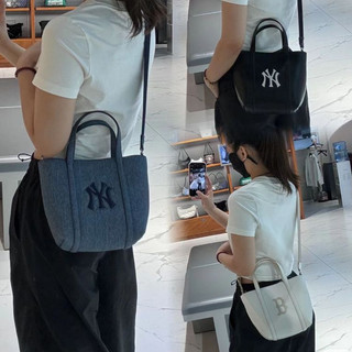 Túi Tote Canvas Xô MLB NY Basic New York Yankees Tote Bag Full Tag Code