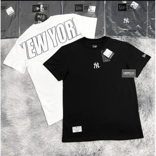 Áo phông nam nữ unisex thêu chữ NY New form rộng local brand cổ tròn oversize cotton cotton cao cấp.