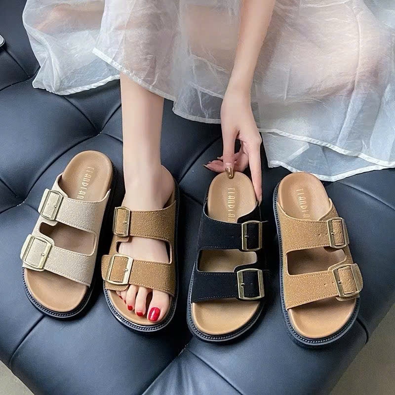 TH.STORE Dép bệt khuy cài đế bằng 718-8 | BigBuy360 - bigbuy360.vn