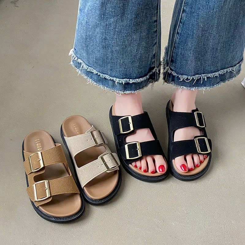 TH.STORE Dép bệt khuy cài đế bằng 718-8 | BigBuy360 - bigbuy360.vn