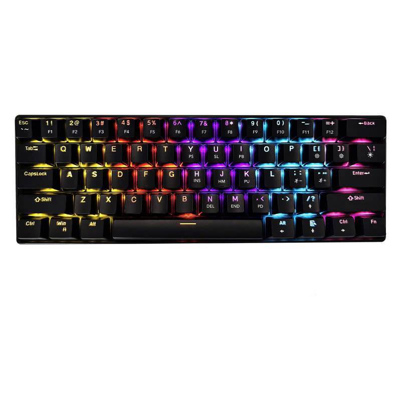 NEW Bàn phím cơ có dây Gaming K61 LED RGB hỗ trợ chơi game | BigBuy360 - bigbuy360.vn