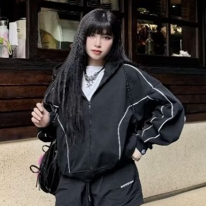 Tarbo.Club - Hoodie Zip Thêu -  Áo Khoác Nỉ Khoá Kéo Cổ Cao  Form Boxy Thời Trang Nam Nữ Unisex | BigBuy360 - bigbuy360.vn