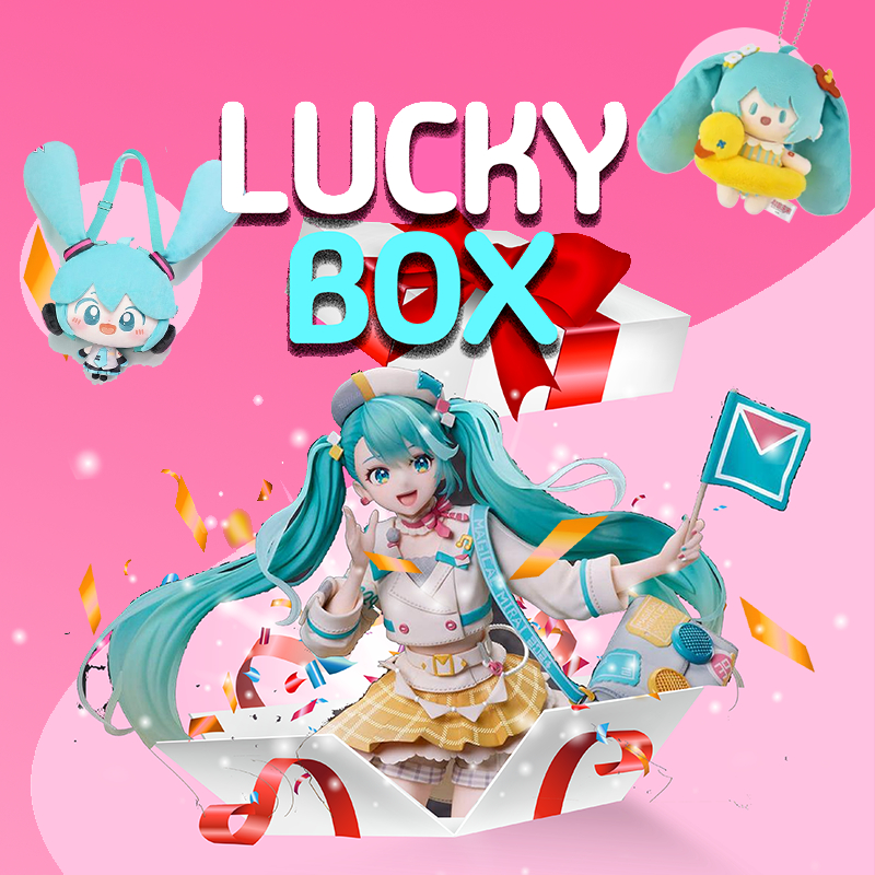 LUCKY BOX Gacha Mô Hình & Phụ Kiện & Gấu Bông Anime các chủ đề Hatsune Miku, Kimetsu, Hololive, Blue