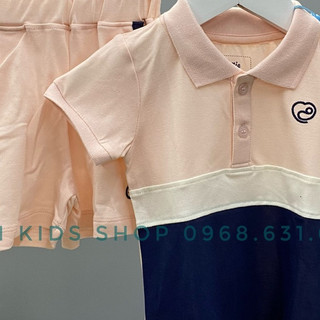 Bộ cộc tay kẻ Polo BU BABY