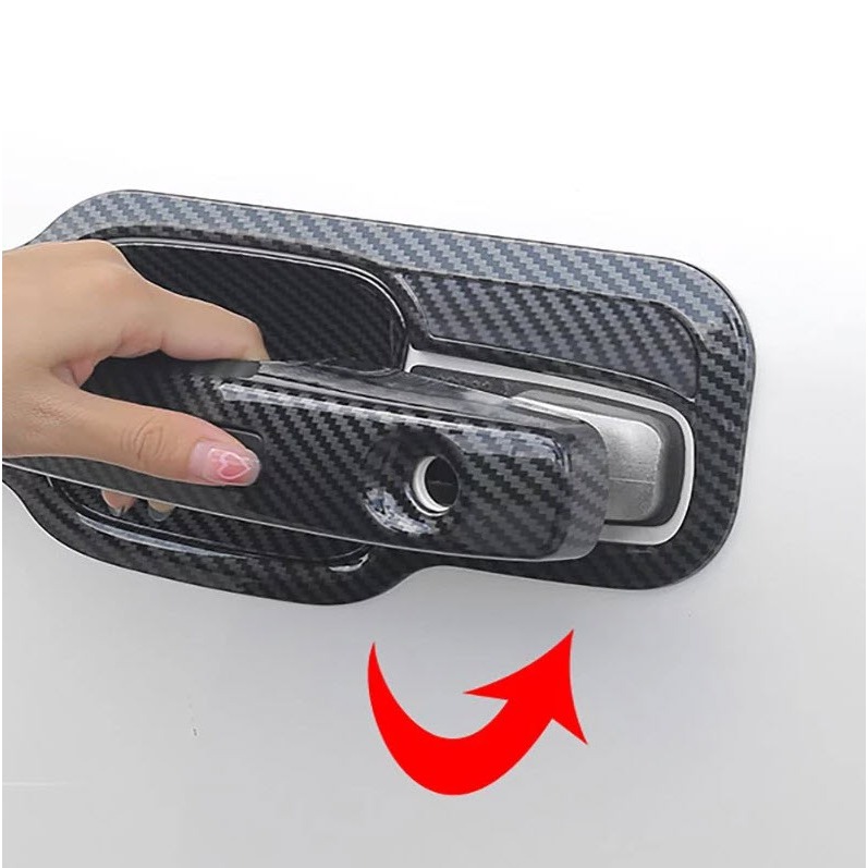 Ốp Tay Nắm Cửa Carbon