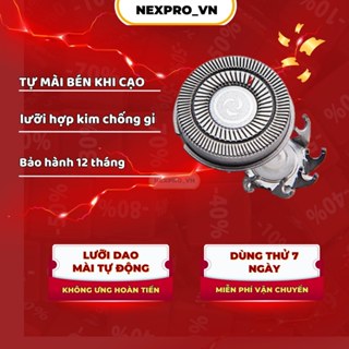 Lưỡi máy cạo râu Nex1 thay thế các dòng máy 585 , Nexpro Enchen, Flyco, Poree, Kemei, 4D Shaver - Chính hãng
