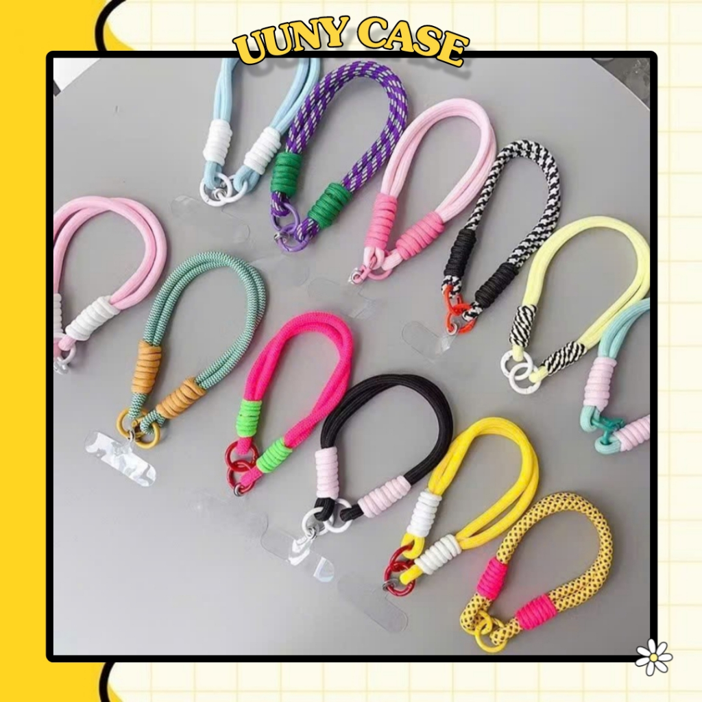 Dây đeo cổ tay cho điện thoại, máy ảnh, móc khoá chống rơi tiện dụng (tặng kèm thẻ gắn dây đeo) - UUNY CASE