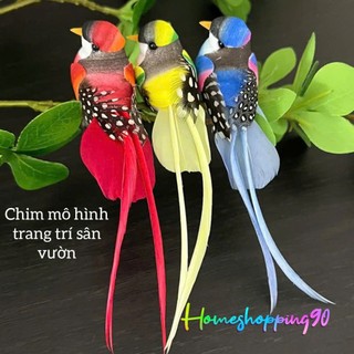[Giá 1 con] Chim Mô Phỏng Được Làm Thủ Công Trang Trí Cây Cảnh, Decor Gắn Cây Trang Trí Sân Vườn Tô Điểm Thêm Sinh Động