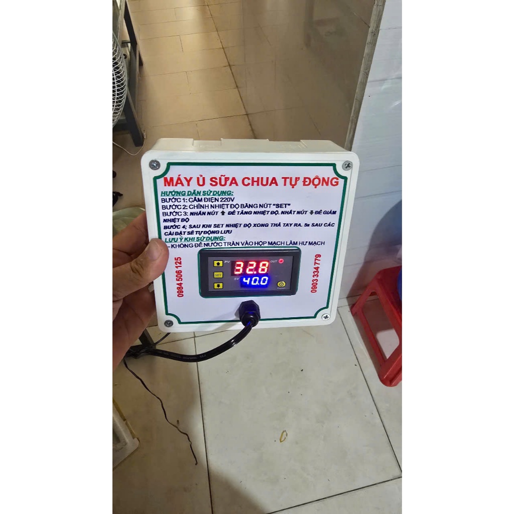 [Có Thể Tự Thay Thế Sửa Chữa] Máy Ủ Sữa Chua Tự Động 02 Màn Hình Chất Lượng Cao tặng kèm bóng đèn