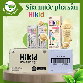 (Thùng 24 hộp) Sữa Hikid pha sẵn 190ml cho bé phát triển chiều cao Hàn Quốc, dành cho bé 1-9 tuổi