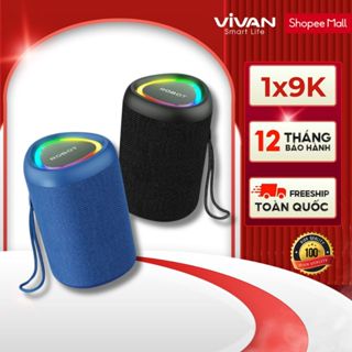 [BH 1 NĂM] Loa Bluetooth Mini VIVAN RB120 Công Suất 5W Đèn Led RGB Hỗ Trợ Kết Nối Thẻ Nhớ - Hàng Chính Hãng