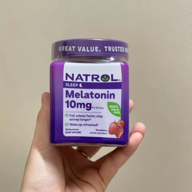 Kẹo Ngủ NATROL MELATONIN SLEEP GUMMIES SLEEP 10mg