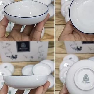 Combo 5 chén chấm sứ Minh Long - chén chấm sứ