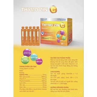 Thymo Zin tăng đề kháng hộp 20 ống