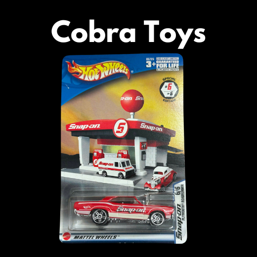 2003 Snap-On TOOLS Plymouth ROAD RUNNER RED HTF - Cobra Toys - Hot Wheels - Xe mô hình tỉ lệ 1:64