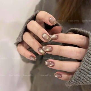  Nail box thiết kế THẠCH LS08 ÁNH TRĂNG- ĐO THƯỚC KẺ by LISEA - Kèm keo dũa Móng tay giả Móng úp Nailbox sang bassic 